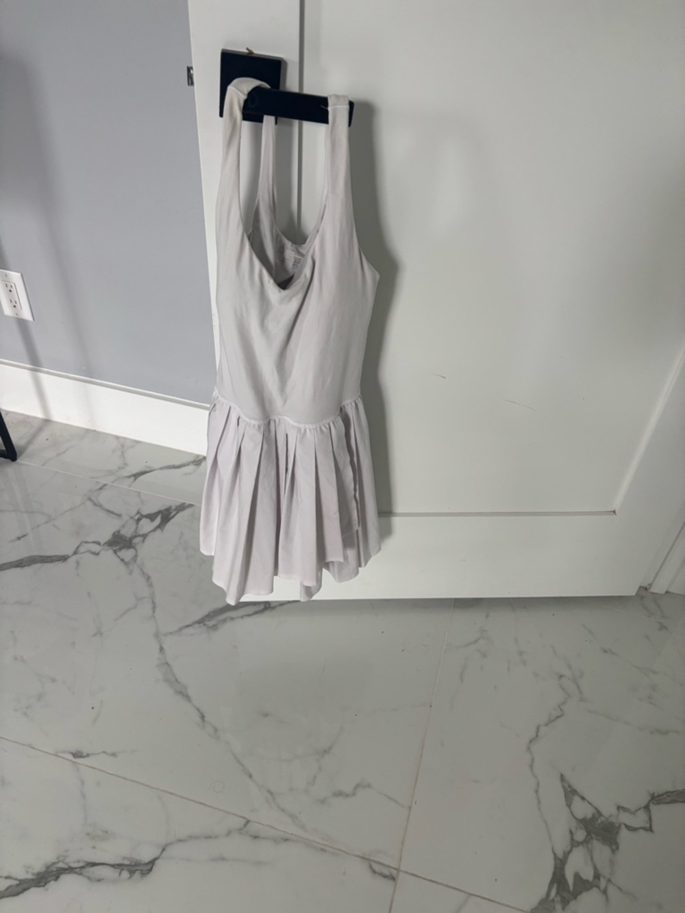 Women's White Sleeveless Skater Dress